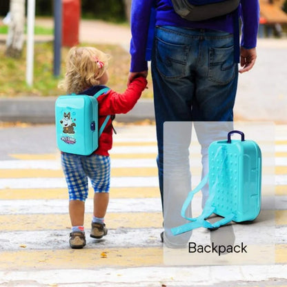 Kids Pet Grooming Playset - Pretend Dog Care Toy with Carrier Backpack, 16-Piece Vet Doctor Kit - Gift for Boys & Girls Ages 3-8